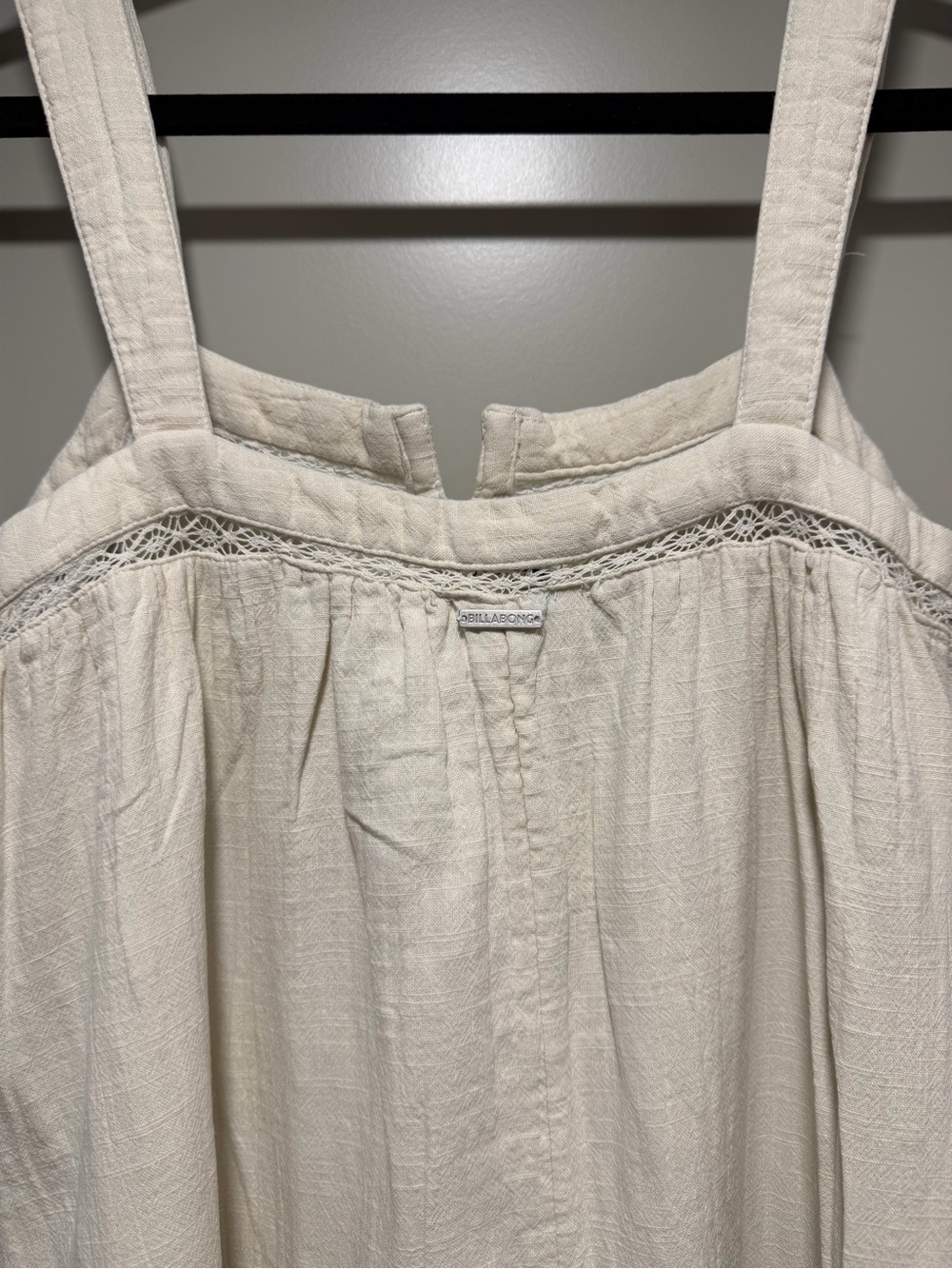 Billabong Cream Boho Tiered Maxi Dress - Picture 3 of 10